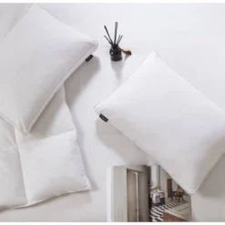 Sateen Cotton Firm European Goose Down Bed Pillow - Beautyrest -Cozy Bedding Home GUEST a4219230 d3a1 47ca a2e7 e94ba0294980