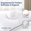 Itopfox Soft Queen Size Pillows Set Of 2, Fluffy & Supportive Bed Pillows For Back Stomach Side Sleepers Filled With Down Alternative, Luxury Pillows -Cozy Bedding Home GUEST a4e60d25 9af5 4c2f 9615 c350526be6fb