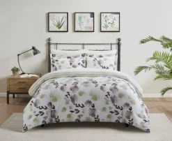 Chic Home Everly Green 7 Piece Duvet Cover Set Reversible Watercolor Floral Print Striped Pattern Design Bedding Multi-color -Cozy Bedding Home GUEST a5e684e6 58ca 4080 8c37 0a5c90bec471