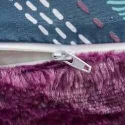 Blair Full/Queen 3pc Reversible Comforter Mini Set Navy/Purple -Cozy Bedding Home GUEST a5e77fa4 f8fd 4eae b174 55d8f0a7ea4b