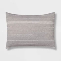 12pc Chambray Matelasse Stripe Comforter & Sheet Bedding Set Gray - Threshold™ -Cozy Bedding Home GUEST a6544a0f 31de 47cd 9f24 ae05ba242231