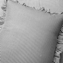 Lush Decor 3pc Reyna Stripe Reversible Comforter Bedding Set Gray/White -Cozy Bedding Home GUEST a6ba0d7c 84e6 4918 bf81 3a4b69149fa6