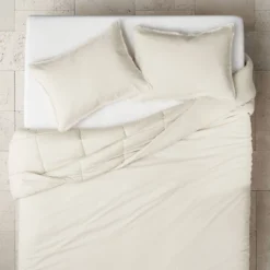 Heavyweight Linen Blend Comforter & Sham Set - Casaluna™ -Cozy Bedding Home GUEST a968ca21 ff57 460a 93cb 7382b2a1296f