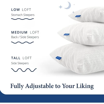 Aghana Digitals Rayon Bamboo Shredded Memory Foam Pillow, Adjustable, Queen Size 5 Aghana Digitals Rayon Bamboo Shredded Memory Foam Pillow, Adjustable, Queen Size - Image 3