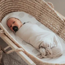 Ely's & Co. Baby Fitted Bassinet Sheet 100% Combed Jersey Cotton Grey And White Dottie Design 8 Ely's & Co. Baby Fitted Bassinet Sheet 100% Combed Jersey Cotton Grey And White Dottie Design -Cozy Bedding Home GUEST aa8dfbba b388 4d67 b0ac 4e59e7b827c6