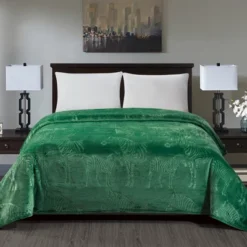 Zebra Print Microplush Best Quality Super Premium Blanket Green By Plazatex -Cozy Bedding Home GUEST aa9ef231 8a2a 4a89 a13f b7848fe07401