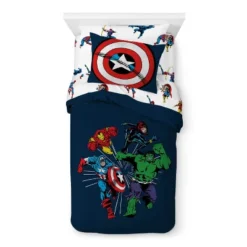 Saturday Park Marvel Comics Avengers Invincible 100% Organic Cotton Bed Set