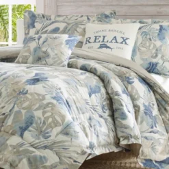 King 5pc Floreanna Comforter & Sham Set Bright Blue - Tommy Bahama