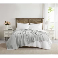 The Farmhouse By Rachel Ashwell King Cotton Waffle Blanket Gray 9 The Farmhouse By Rachel Ashwell King Cotton Waffle Blanket Gray -Cozy Bedding Home GUEST aef198fd 7d82 4b03 a15a 097c15c5c19f