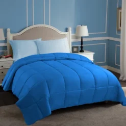 Classic Comforter Reversible All-Season Medium Weight Down Alternative Bedding By Blue Nile Mills -Cozy Bedding Home GUEST b0421018 c30d 4430 a31f 82772e80599c