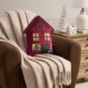 Hallmark Novelty Gingerbread House Dec Pillow Sham Red -Cozy Bedding Home GUEST b185eae5 855c 43a9 9bb9 81678f270f79