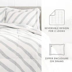 Geometric Modern Reversible Soft Comforter Sets, Down Alternative, Easy Care - Becky Cameron -Cozy Bedding Home GUEST b1f8a2e5 a9ee 4e6e 8f30 6325f2e62dec