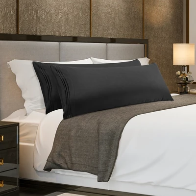 PiccoCasa Brushed Microfiber Body Breathable Embroidery Adults Pillowcases With Envelop Closure Set Of 2 4 PiccoCasa Brushed Microfiber Body Breathable Embroidery Adults Pillowcases With Envelop Closure Set Of 2 - Image 2