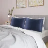 PiccoCasa Silk Satin Luxury Cooling Pillowcase Navy Queen 20"x30" 4 Pcs 2 PiccoCasa Silk Satin Luxury Cooling Pillowcase Navy Queen 20"x30" 4 Pcs -Cozy Bedding Home GUEST b279b4d0 a903 410c 808f ef0b3e440f9a