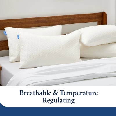 Aghana Digitals Rayon Bamboo Shredded Memory Foam Pillow, Adjustable, Queen Size 4 Aghana Digitals Rayon Bamboo Shredded Memory Foam Pillow, Adjustable, Queen Size - Image 2