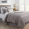 12pc Chambray Matelasse Stripe Comforter & Sheet Bedding Set Gray - Threshold™ -Cozy Bedding Home GUEST b27f3a3e 47f8 43ab 839e 70805159cf42