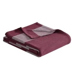 Eddie Bauer Boylston Stripe All Cotton Twill Blanket Collection