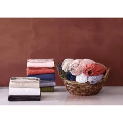 300 Thread Count Linen Solid Sheet Set - Brooklyn Loom -Cozy Bedding Home GUEST b3fdfd19 d822 4196 8add 68f00c73b631