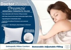 Dr Pillow Dreamzie Adjustable Therapeutic 2 PACK Pillow -Cozy Bedding Home GUEST b4433ffe d7cd 4a04 9fea fbc511d32870