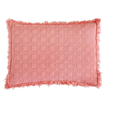 C&F Home 26" X 26" Trellis Peony Cotton Euro Sham Set - Machine Washable 4 C&F Home 26" X 26" Trellis Peony Cotton Euro Sham Set - Machine Washable - Image 2