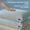 FONTOI 1 Pack Bed Pillow, Machine-Washable Cover With Reinforced Stitching, Perfect For Home, Hotel, Bed, Blue, 5.9"*16.93"*27.56" -Cozy Bedding Home GUEST b7d4b21c 49f4 410e bda4 f0588c526db1