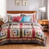 Colorado Lodge Quilt Set 5-Piece Multicolor By Greenland Home Fashions -Cozy Bedding Home GUEST b8146a09 f11a 45f2 9769 41deac4581b0