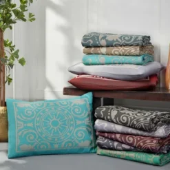 Lightweight Cotton Blend Oversized Jacquard Vintage Medallion Bedspread Set By Blue Nile Mills -Cozy Bedding Home GUEST bbec4888 5910 44c9 8509 61df1eecd149