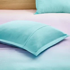 Dazzle Metallic Glitter Printed Reversible Duvet Cover Set Aqua -Cozy Bedding Home GUEST bd42ecbb 4760 4c49 ad13 779412765d7d