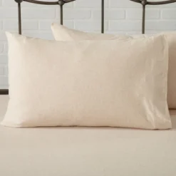 Great Bay Home Heathered Melange T-Shirt Jersey Knit Cotton Sheet Set -Cozy Bedding Home GUEST c0fd1dbf f608 4aca 9303 36f5c834e16c