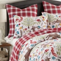 Folk Deer Holiday Quilt Set - Levtex Home -Cozy Bedding Home GUEST c23831dc b14b 4f1f b786 0f6ddcc243c0