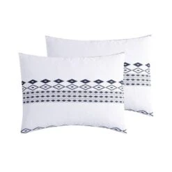 White Azteca Printed Comforter Set (King) - VCNY -Cozy Bedding Home GUEST c3a44bd7 9f71 4b17 9507 6eae5babb036