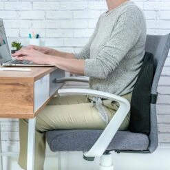 ErgoFoam Lumbar Support Pillow For Chair - Premium Breathable Mesh Back Support For Office Chair - Most Comfortable Lumbar Cushion -Cozy Bedding Home GUEST c6a89b18 af77 43c4 ba6a 8cdd095b2f6e