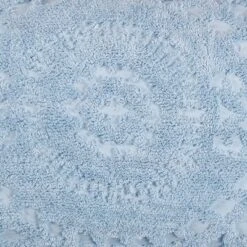 Euro Rio Collection 100% Cotton Tufted Unique Luxurious Floral Design Pillow Sham Blue - Better Trends