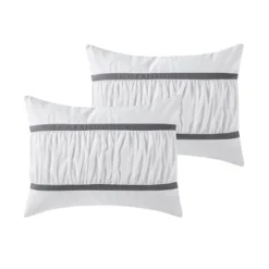 8pc Queen Trisha Comforter Set White - VCNY -Cozy Bedding Home GUEST cb177d14 3c24 418d b07c 84af7439db30