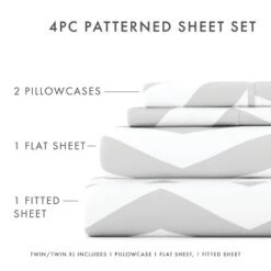 Geometric Patterns Sheet Set - Extra Soft, Easy Care - Becky Cameron -Cozy Bedding Home GUEST cd69d6e1 f06d 4fed 9246 133d5c2c08e9