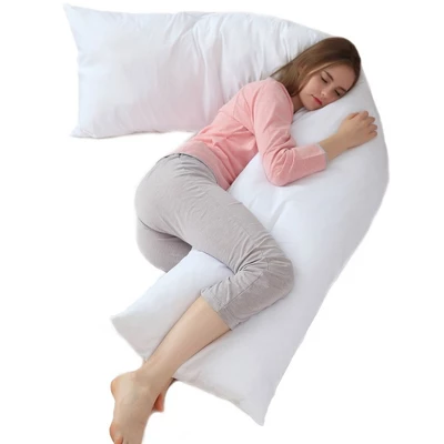 Cheer Collection Down Alternative 15" X 100" Extra Long Body Pillow With Zippered Cover 7 Cheer Collection Down Alternative 15" X 100" Extra Long Body Pillow With Zippered Cover - Image 5