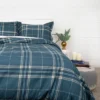 Southshore Fine Living Vilano Plaid Oversized Ultra-soft Duvet Cover Set With Shams
