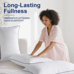 Itopfox Soft Queen Size Pillows Set Of 2, Fluffy & Supportive Bed Pillows For Back Stomach Side Sleepers Filled With Down Alternative, Luxury Pillows -Cozy Bedding Home GUEST d4192c77 04d7 4579 ac79 f5dd54d2ae5f