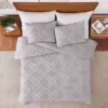 Cotton Chenille Duvet Cover Set, 3PCS Boho Geometric Chenille Clipped Jacquard Farmhouse Duvet Cover Set -Cozy Bedding Home GUEST d47ee456 36df 4969 87f4 478b67cd387b