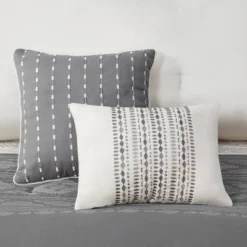 8pc Wilona Embroidered Comforter Set Gray - 510 Design -Cozy Bedding Home GUEST d66b0fb0 f819 47e4 a51c 5de86b3838b3