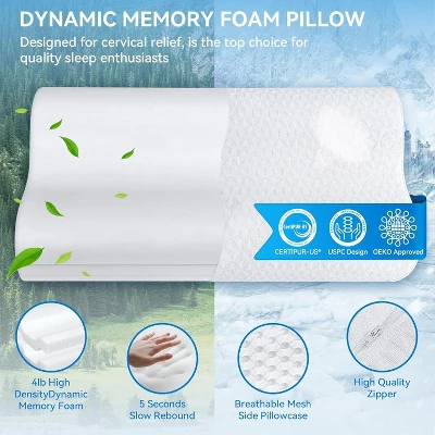 FAPO Cervical Neck Pillow Queen Size - Sandwich Dynamic Memory Foam Pillow For Sleeping, Adjustable Contour Ergonomic Orthopedic Cooling Pillow 5 FAPO Cervical Neck Pillow Queen Size - Sandwich Dynamic Memory Foam Pillow For Sleeping, Adjustable Contour Ergonomic Orthopedic Cooling Pillow - Image 3