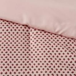 Strawberry Print Reversible Microfiber Comforter & Sheet Set Light Pink - Room Essentials™ -Cozy Bedding Home GUEST d7f522a7 3359 48e7 9f0b b954a45a3de0