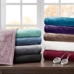 Twin Plush Electric Bed Blanket Teal - Beautyrest -Cozy Bedding Home GUEST d830d8b0 f873 4094 9390 ab5d1d462707
