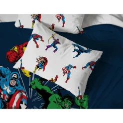 Saturday Park Marvel Comics Avengers Invincible 100% Organic Cotton Bed Set -Cozy Bedding Home GUEST d8e3adbf 8add 4e59 a624 95aa179b7081