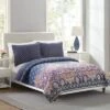 Vera Bradley Sedona Medallion Pillow Sham Navy 1 Vera Bradley Sedona Medallion Pillow Sham Navy -Cozy Bedding Home GUEST da2357a3 a145 4676 86c0 cbb52fe77f7a