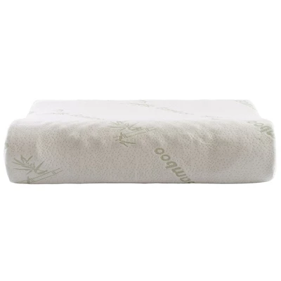 Cheer Collection Contoured Latex Memory Foam Pillow With Washable Cover - White (24" X 16" X 4") 8 Cheer Collection Contoured Latex Memory Foam Pillow With Washable Cover - White (24" X 16" X 4") - Image 6
