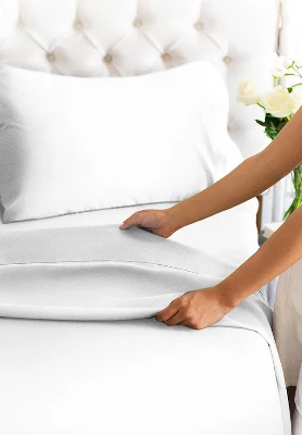 Rayon From Bamboo 4 Piece Deep Pocket Cooling Sheet Set 6 Rayon From Bamboo 4 Piece Deep Pocket Cooling Sheet Set - Image 4