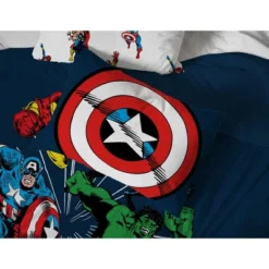 Saturday Park Marvel Comics Avengers Invincible 100% Organic Cotton Bed Set -Cozy Bedding Home GUEST dee25d0e cb33 4f05 848e 4adfcf1e29fc