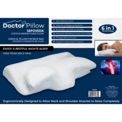 Dr Pillow Sepoveda Contour Memory Foam 2 PACK Pillow -Cozy Bedding Home GUEST defedd5c e3a8 43d1 ab4d fc67eabbc64a