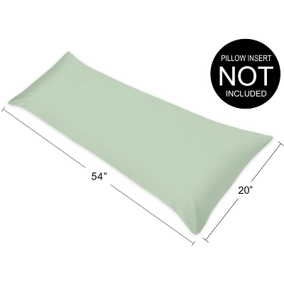 Sweet Jojo Designs Body Pillow Cover (Pillow Not Included) 54in.x20in. Solid Green 5 Sweet Jojo Designs Body Pillow Cover (Pillow Not Included) 54in.x20in. Solid Green - Image 3